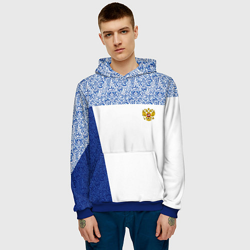 Мужская толстовка Форма России / 3D-Синий – фото 3