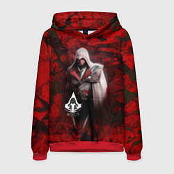 Толстовка-худи мужская Assasin's creed, цвет: 3D-красный