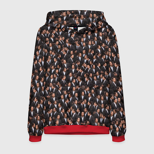 Мужская толстовка Растерянный Траволта / 3D-Красный – фото 1