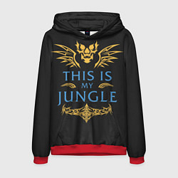 Толстовка-худи мужская This is my Jungle, цвет: 3D-красный