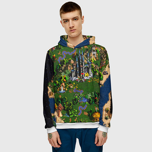 Мужская толстовка Heroes of Might and Magic / 3D-Белый – фото 3