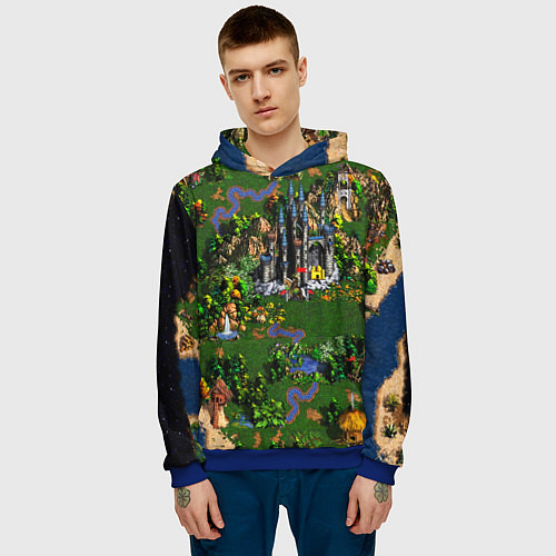 Мужская толстовка Heroes of Might and Magic / 3D-Синий – фото 3