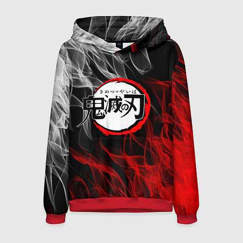 Мужская толстовка KIMETSU NO YAIBA / 3D-Красный – фото 1