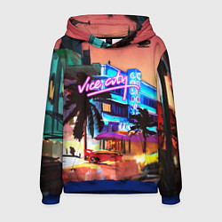 Толстовка-худи мужская GTA: VICE CITY, цвет: 3D-синий