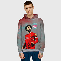 Толстовка-худи мужская Mohamed Salah, цвет: 3D-меланж — фото 2