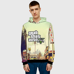 Толстовка-худи мужская GTA 5, цвет: 3D-черный — фото 2