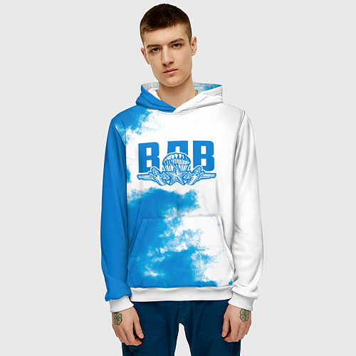 Мужская толстовка ВДВ / 3D-Белый – фото 3