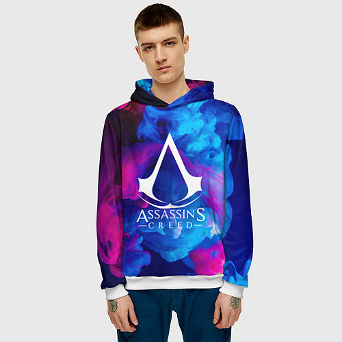 Мужская толстовка ASSASSINS CREED / 3D-Белый – фото 3