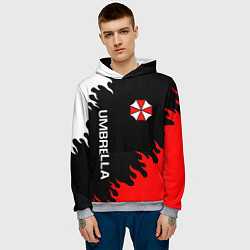 Толстовка-худи мужская UMBRELLA CORP, цвет: 3D-меланж — фото 2