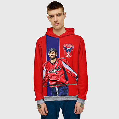 Мужская толстовка Ovechkin Capitals / 3D-Меланж – фото 3