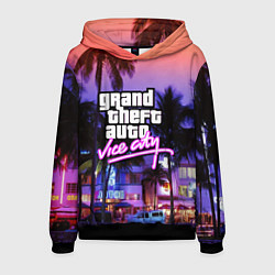 Толстовка-худи мужская Grand Theft Auto Vice City, цвет: 3D-черный