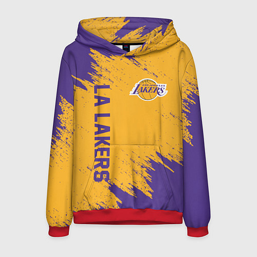Мужская толстовка LA LAKERS / 3D-Красный – фото 1