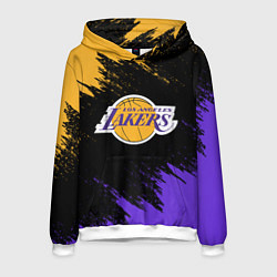 Толстовка-худи мужская LA LAKERS, цвет: 3D-белый