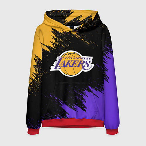 Мужская толстовка LA LAKERS / 3D-Красный – фото 1
