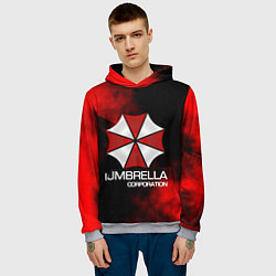 Толстовка-худи мужская UMBRELLA CORP, цвет: 3D-меланж — фото 2