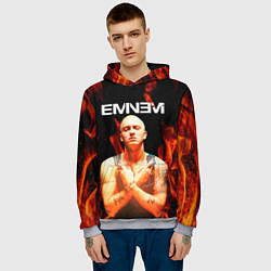 Толстовка-худи мужская EMINEM, цвет: 3D-меланж — фото 2