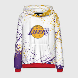 Толстовка-худи мужская LA LAKERS, цвет: 3D-красный