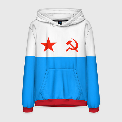 Мужская толстовка ВМФ СССР / 3D-Красный – фото 1