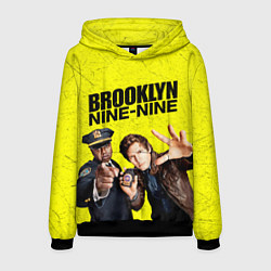 Толстовка-худи мужская Brooklyn Nine-Nine, цвет: 3D-черный