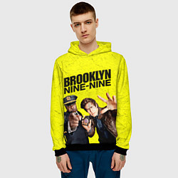 Толстовка-худи мужская Brooklyn Nine-Nine, цвет: 3D-черный — фото 2