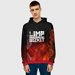 Толстовка-худи мужская LIMP BIZKIT, цвет: 3D-красный — фото 2
