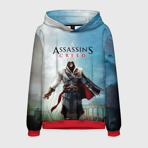 Мужская толстовка Assassins Creed / 3D-Красный – фото 1