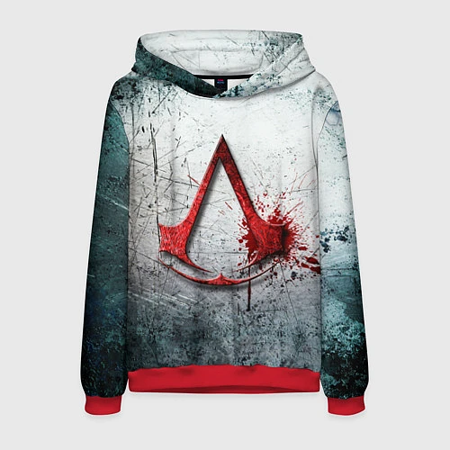 Мужская толстовка Assassins Creed / 3D-Красный – фото 1