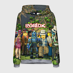Толстовка-худи мужская ROBLOX, цвет: 3D-меланж