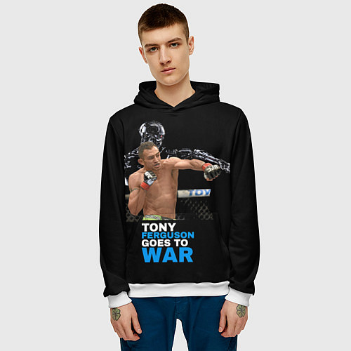 Мужская толстовка Tony Ferguson / 3D-Белый – фото 3