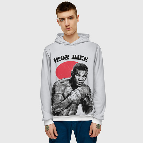Мужская толстовка Iron Mike / 3D-Белый – фото 3