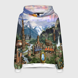 Толстовка-худи мужская HEROES, цвет: 3D-белый