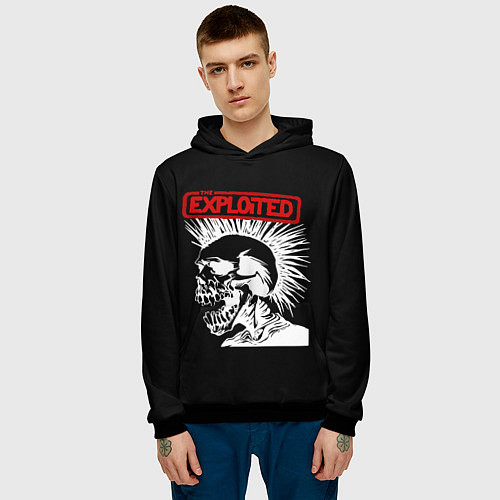 Мужская толстовка The Exploited / 3D-Черный – фото 3