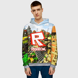Толстовка-худи мужская ROBLOX, цвет: 3D-меланж — фото 2