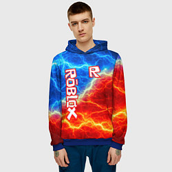 Толстовка-худи мужская ROBLOX, цвет: 3D-синий — фото 2