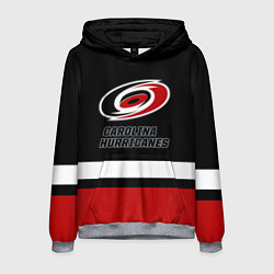 Толстовка-худи мужская Каролина Харрикейнз, цвет: 3D-меланж