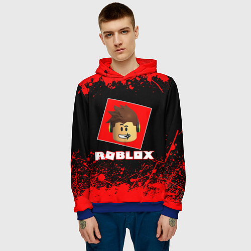 Мужская толстовка ROBLOX / 3D-Синий – фото 3