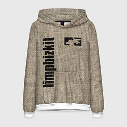 Толстовка-худи мужская LIMP BIZKIT, цвет: 3D-белый