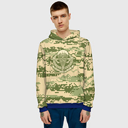 Толстовка-худи мужская ВДВ СССР, цвет: 3D-синий — фото 2