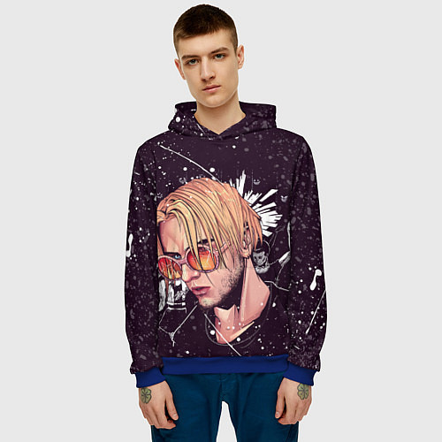 Мужская толстовка PYROKINESIS / 3D-Синий – фото 3