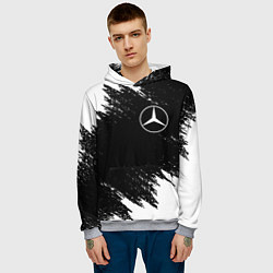 Толстовка-худи мужская MERCEDES, цвет: 3D-меланж — фото 2