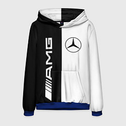 Толстовка-худи мужская MERCEDES AMG, цвет: 3D-синий