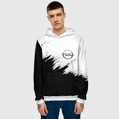 Мужская толстовка Opel / 3D-Белый – фото 3