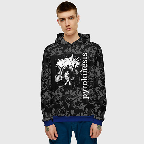 Мужская толстовка Pyrokinesis / 3D-Синий – фото 3
