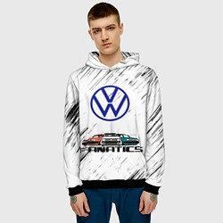 Толстовка-худи мужская Volkswagen, цвет: 3D-черный — фото 2