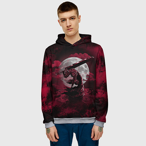 Мужская толстовка BERSERK / 3D-Меланж – фото 3