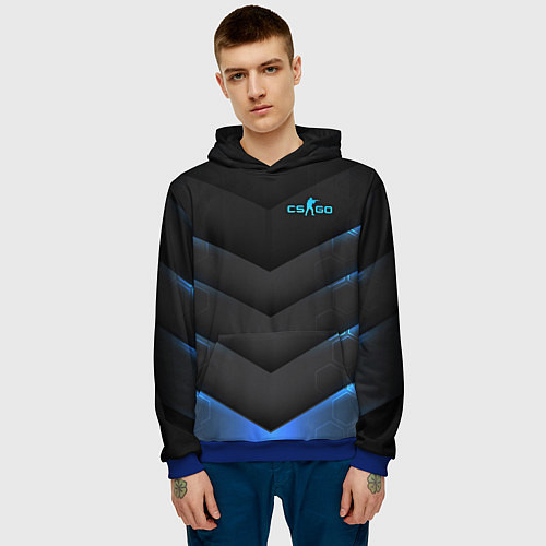 Мужская толстовка Counter-Strike / 3D-Синий – фото 3