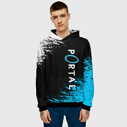 Толстовка-худи мужская PORTAL, цвет: 3D-черный — фото 2