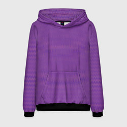 Толстовка-худи мужская Фиолетовая волна, цвет: 3D-черный