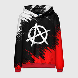 Толстовка-худи мужская АНАРХИЯ, цвет: 3D-красный