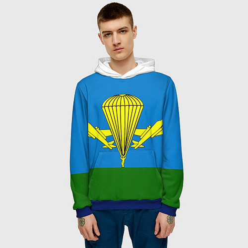 Мужская толстовка ВДВ / 3D-Синий – фото 3
